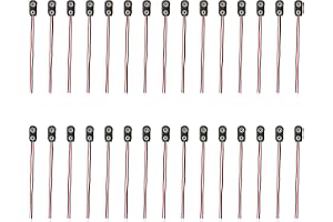 30 stycken 9 V batterianslutning, 9 V batterihållare, I-typ batterianslutning, 9 V batteriklämma för elektroniska projekt och enheter, högkvalitativ plast och metall, enkel installation, 150 mm