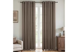 Topfinel Mörk linne voilegardin 140 x 240 cm gardiner modernt vardagsrum dekorativt fönster sovrum kök linneeffekt inomhus tr