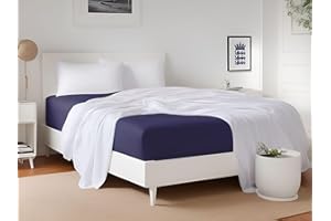 LivinEase King Size Fitted Sheets – 30cm Deep Fitted sheets King Size – Brushed Microfiber King Size Fitted Sheet – Easy Care Soft & Comfortable Navy King size bed sheets (Navy King)