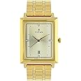 TITAN Workwear Men’s Chronograph Watch - Quartz, Water Resistant, Gold/Stainless Steel/Leather Strap