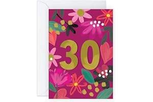 CENTRAL 23 Kartka na 30. urodziny dla kobiet - 'Happy 30th Birthday' dla siostrzenicy córki siostry przyjaciół - Trzydzieści lat - prezenty na 30. urodziny dla kobiet - w zestawie z zabawnymi naklejkami - wyprodukowano w Wielkiej Brytanii