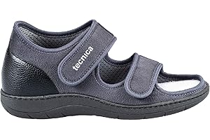 EXTRO STYLE - Sandali Ortopedici Donna e Uomo, Tecnica 11, Per Fasi Post Operatorie, Piede Reumatico, Vasculopatie e Metatarsalgie, Sandali Antiscivolo Con Plantari Estraibili, Grigio