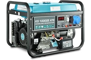 K&S KÖNNER&SÖHNEN KS 10000E ATS Petrol Generator with a Built-in ATS System and maximumpower of 8000W, Manual/Electric/Automatic Start, Low Oil levelsensor, Overload and Short Circuit Protection, 100% Copper Winding.