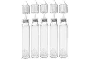 CHUBBY GORILLA LDPE butelki 30 ml (białe, czarne, czerwone, Tiffany niebieski i żółte) (białe, 5 x 30 ml)