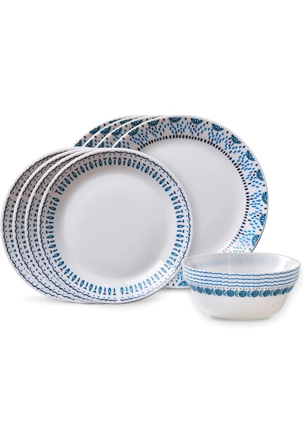 Corelle Livingware 16Piece Ocean Blues Dinnerware Set,, 43 OFF