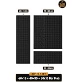 Siliconly 3&rsquo;l&uuml;%100 Silikon Bar Matı Seti | 60x15 + 45x30 + 30x15 cm Kaydırmaz Mat