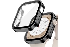 EIHAIHIS Hard PC Waterproof Case for Apple Watch Case 42mm 46mm 40mm 44mm 41mm 45mm, Built-in Tempered Glass Screen Protector, Ultra-Thin HD Full Protective Cover for iWatch Series 11 10 9 8 7 6 5 4 SE 3/2/1