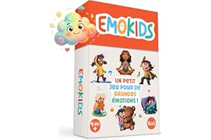 OH HAPPY GAMES EmoKids – Jeu des Émotions Enfant (4-10 ans) – 55 Cartes Illustrées + 8 Mini-Jeux – Intelligence Émotionnelle & CNV, Aide à Comprendre, Nommer et Gérer les Émotions, Méthode Montessori
