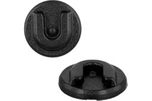 PEUTIER 2 szt. wieszak na mikrofon radiowy CB, okrągły uchwyt z samoprzylepnym tyłem, kompatybilny z Alinco Anytone Bao-Feng