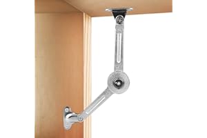 YUE Supporto Cerniera Coperchio 2 Pezzi Cerniere Pieghevoli Damper Ribalta Regolabile Supporto Cardini per Mobiliper Armadio Armadietto Guardaroba