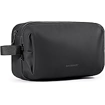 Bagsmart Toilettas voor heren, reis-toilettas met dubbele ritsopening, grote opbergruimte, 5 l, 1, roze, Large