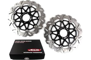 Arashi Front Brake Discs for Aprilia SHIVER GT750 2009 / SL750 SHIVER 2007-2017 / DORSODURO 750 2008-2017 / DORSODURO FACTORY 750 2010-2013 DORSODURO 750 Accessories SHIVER 750 Black