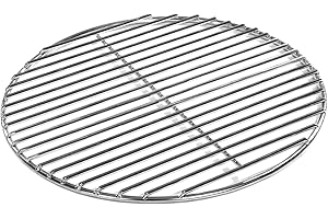 WIMI Grillrost Ø 47 cm aus Edelstahl rostfrei und elektropoliert 4 mm für Grill rund, Kugelgrill, Feuerschalen Grillschalen Rundgrill