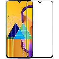 AEIDESS Screen Guard Tempered Glass Edge to Edge Anti-Fingerprint for Samsung Galaxy M21/M31/M30S/M30 (Black)