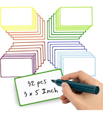 Mimorou 99 Pcs Magnetic Dry Erase Labels - Reusable Colorful Name Magnets For Whiteboard & Fridge