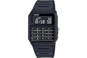 Casio Collection Retro męski zegarek cyfrowy z bransoletką z tworzywa sztucznego CA-53WF