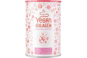 Alpha Foods Vegan Collagen Formation Support z kwasem hialuronowym, witaminą C z Camu-Camu i Silicea - Roślinna alternatywa dla konwencjonalnego kolagenu w proszku - dla skóry, włosów, paznokci - neutralny - kolagen 400g