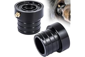 E-cowlboy MG21103 Dana 30/44 Front Axle Tube Seal Pair Fit For Jeep Cherokee 1984-2001 / Grand Cherokee 1984-2001 / TJ 1997-2006 / Wrangler 1987-2018 (Except 1996) (2PCS Black)