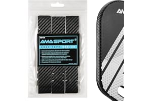 AMA SPORT Pickleball Paddle Edge Guard Tape 3 Pack 3K Texture Edge Protection Tapes 20mm, 23mm, 26mm Width Paddle Edge Cover Perfectly Fits Curved Edge Without Wrinkling