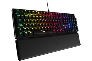NEWSKILL Serike V2 Teclado mecánico Full Layout RGB con switches Hot-Swap lineales, Estructura metálica y reposamuñecas magnético español Negro