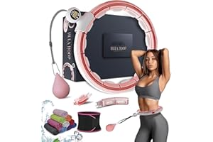 ACTIVE 100 Smart Weighted Hula Ring Hoops, Hula Circle Detachable Fitness Ring with 360 Degree Auto-Spinning Ball Massage, Gymnastics, Adult Fitness for Weight Loss