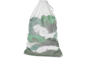 Meowoo 1Pcs Laundry Bags with Drawstring,70×90cm Mesh Laundry Bags for Delicates Heavy Duty Net Washiing Bag for Washing Machine