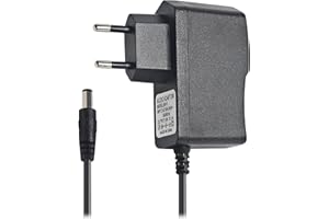 WECAN DMX Consola Accesorios 9V DC Fuente de alimentación, 9 V Guitarra Pedal Fuente de alimentación, 9 V 1000 mA Cable de Carga para Piano Keyboard, Efectos Guitarra Pedal Adaptador Centro Negativo