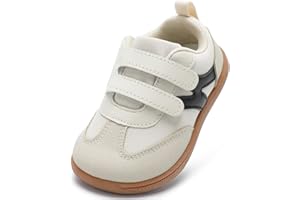 STQ KIDS Wide Fit Toddler Barefoot Shoes Non Slip Boys Girls Trainers with Hook and Loop | Zero Drop | Lightweight