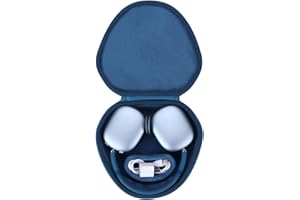 Peyyargo Twardy futerał z zamiennikiem trybu uśpienia do bezprzewodowych słuchawek nausznych Apple AirPods Max (ciemnoniebieski)