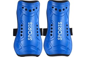 Ledeak Piłkarskie podkładki pod golenie, dla dzieci, młodzieży, dla początkujących, elitarny, sportowca, perforowana, oddychająca podkładka do piłki nożnej, ochraniacze goleni, dla chłopców i dziewcząt, nastolatków, piłka nożna, trening sportowy, trening (M)