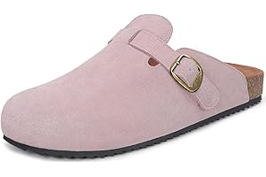 Intini Mules et Sabots Homme Femme Chaussons Pantoufles avec Cuir Fermé Semelles Chaussures de Jardin Confortable d'Intérieur Extérieur 36-48