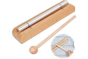 WGNMDRUB Energy Chimes Holz Percussion mit Einzeln Ton Row Energy Chime Percussion Musical Chime Holz Klangstab Schlagzeug Schlagzeug Chime Chime Klangstab für Meditation, Musikalische Früherziehung