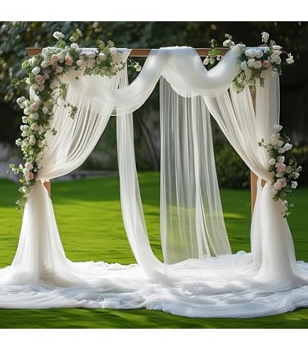 Arche De Mariage En Métal Blanc - 200 X 100 Cm, Structure Stable Pour Décoration Événement
