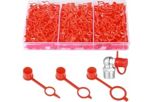 Nadinsta 210 pièces Bouchons Anti-Poussière en Plastique, M6 M8 M10 Bouchon de Graisseur Bouchon de Protection, Assortiment de Capuchons Mamelons de Graisseur pour la Plupart des Camions de Moto