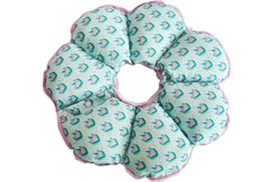 RC GearPro Adjustable Pet Dog Recovery Collar | Puppy Cats After Surgery E-Collar | Soft Cone of Shame | Anti-Bite Lick Wound Protective Neck Collar for Small Dogs Large Cats (M, Blue Paw)