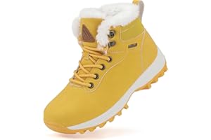 Mishansha Scarpe Invernali Bambini Antiscivolo Stivaletti Invernali con Calda Imbottitura per Ragazzi e Ragazze, Bambino e Bambina, Gr.24-36