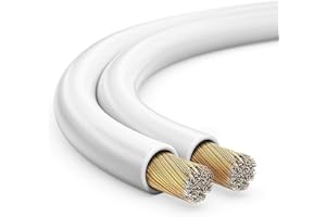 MANAX® Podwójna żyłka, 10 m, 2 x 0,75 mm², biały kabel 2-żyłowy (10 m 0,75 mm² - 1 pierścień, biały)