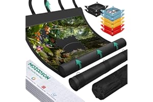 MOZOOSON Rubber Puzzle Roll Mat, Jigsaw Storage Mat 95x150 cm Stores Up to 3000 Pieces, Jigsaw Accessories for Storage and Travel - Includes Puzzle Mat, Tube, Straps & Gift Box