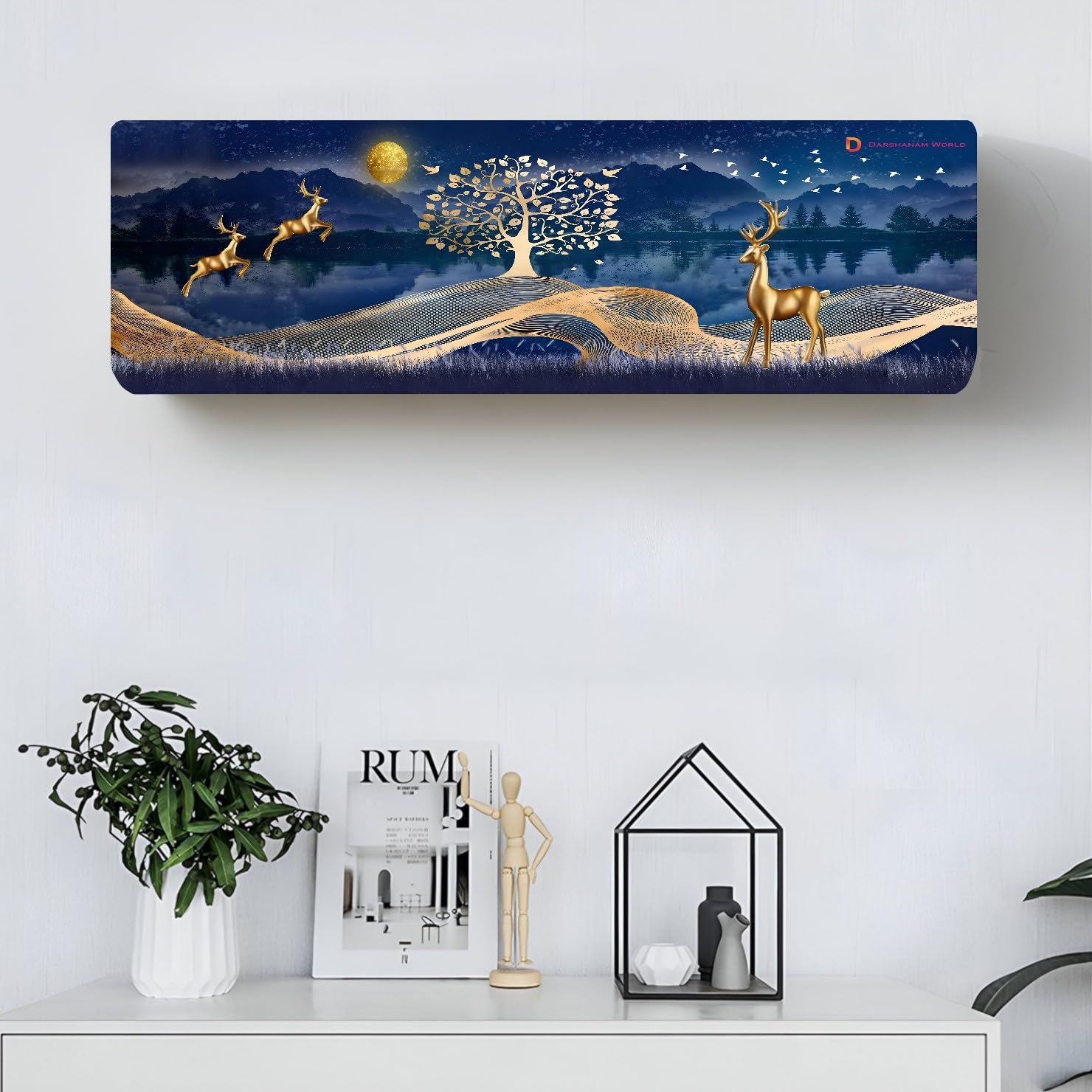 DARSHANAM WORLD Gold Deer Air Conditioning Dust Cover Review for 1.5 Ton AC