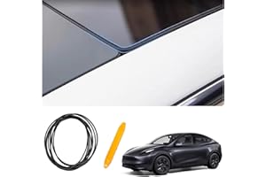 Ywooon Sunroof Seal Strip for Tesla Model Y, Auto Roof Wind Noise Reduction Strip, Waterproof Sunroof Seal Car Window Seal Soundproof Windshield Sealing Kit