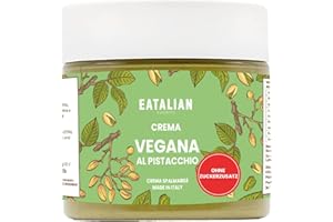 ‎AMZ BETTER EATALIAN BY AMZ BETTER Vegane Pistaziencreme ohne Zuckerzusatz, vegane Streichcreme, ideal auf Brot, perfekt zu Eiscreme und Dubai Chocolate, 200 g Made in Italy