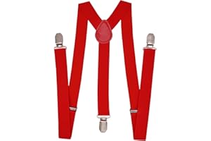 NestNook Mens Braces 1 inch wide - Adjustable Y-Shape Suspenders, Breathable Comfort for Men & Women
