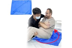 EZ ASSISTIVE Transfer Slide Sheet in-Bed Transfer and Repositioning Easy Apply and Use (Blue-Tubular 28 * 39 Inches)