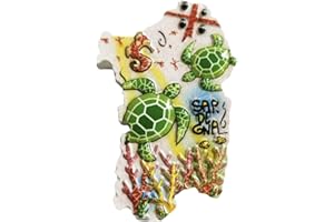 WEDAREGO Sardegna Sardegna Sardegna Italia Calamita per frigorifero 3D Resina Viaggi Souvenirs,Handmade Home & Kitchen Decoration Sardegna Frigorifero Collezione Regalo