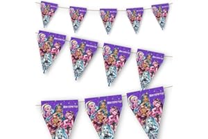 BeenSmile, MONSTER HIGH FLAG, Children's Birthday Decoration, Party, Celebration and Anniversary Items, 1 Piece, 3 M