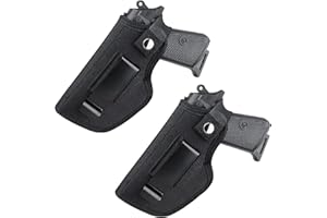 ‎JINMINAMZ Tactical Gun Case Zestaw 2 ukrytych uchwytów transportowych z metalowym klipsem do strzelania w prawo i w lewo pasuje do małego samochodu z dużymi broniami, polowaniem na sport