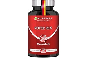 ‎PLASTIMEA ROTER REIS mit Monakolin K + Coenzym Q10 | 3-Monatsvorrat | Magensaftresistente Kapseln 100% VEGAN | Rote Reishefe Monascus purpureus