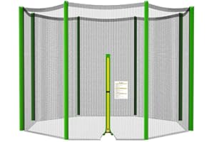 ULTRAPOWER SPORTS Red de Seguridad para Cama elástica / 244 305 366 397 427 cm/Barras no Incluidas/Resistente a los UV/Red Exterior