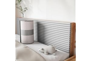 Tokenhigh 3D Wall Padding Self-Adhesive, Anti Collision Wall Panels, Upholstered Padded Wall Panel, Peel and Stick Foam Wall Cushion for Headboard, Bedroom, Nursery(Gray, 20 * 200CM)