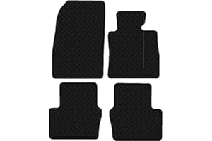 Carsio Car Mats For Mazda 2 2015 Onwards 3mm 4pc Set Tailored Fit Rubber Floor Mat Complete Accessory Black Custom Fitted - Anti-Slip Backing, Heavy Duty & Waterproof